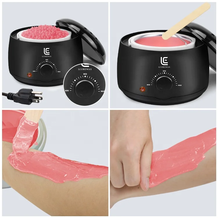 Lcorewax one year warranted electric wax warmer wax hair removal kit