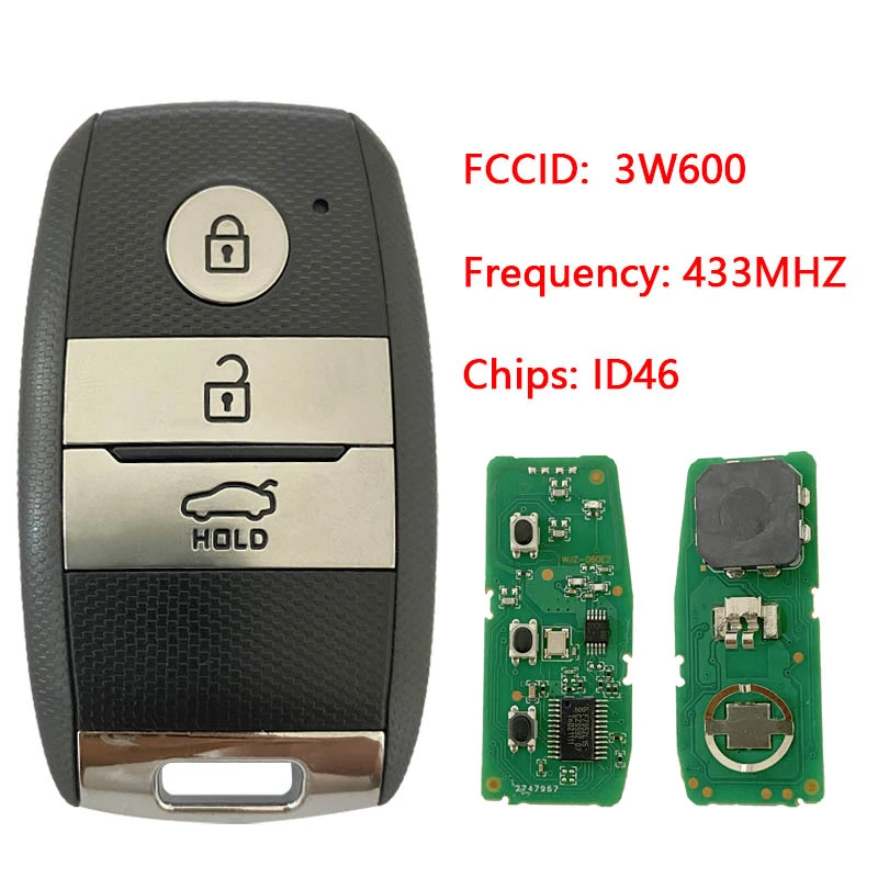 CN051009 Smart Card Remote Key 433MHz For Kia Picanto Optima Sorento Sportage K5 2014-2016 PCF7952 95440-3W600 95440-2T520