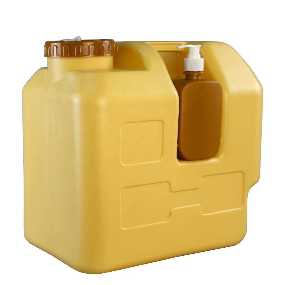  Портативный 20 л пластиковый jerrycan HDPE 5 галлонов емкость для воды с краном и жидким мылом бутылка лосьона улицы автомобиля