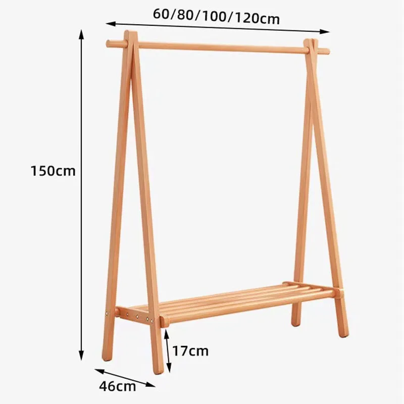 stand clothes tree with base board simple wooden cloth and hat racks folding clothes hangers
