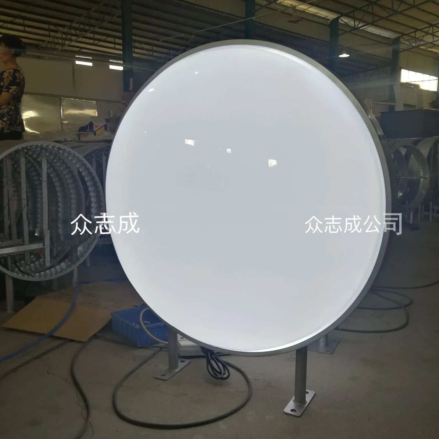 Outdoor Lightbox Advertising Round Led Sign Light BoxOutdoor Waterproof