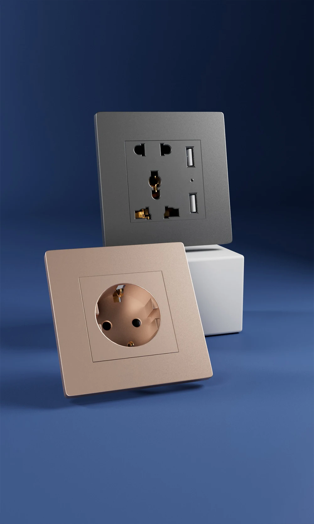 Wifi Smart Touch Wall Switch EU UK Standard RF 433 By App Control Smart Life and Tuya 220V