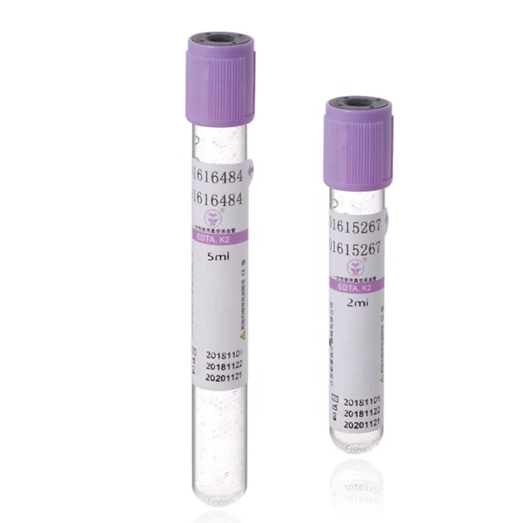 Lap hospital disposable medical edta k2 k3 vacuum blood collection tube