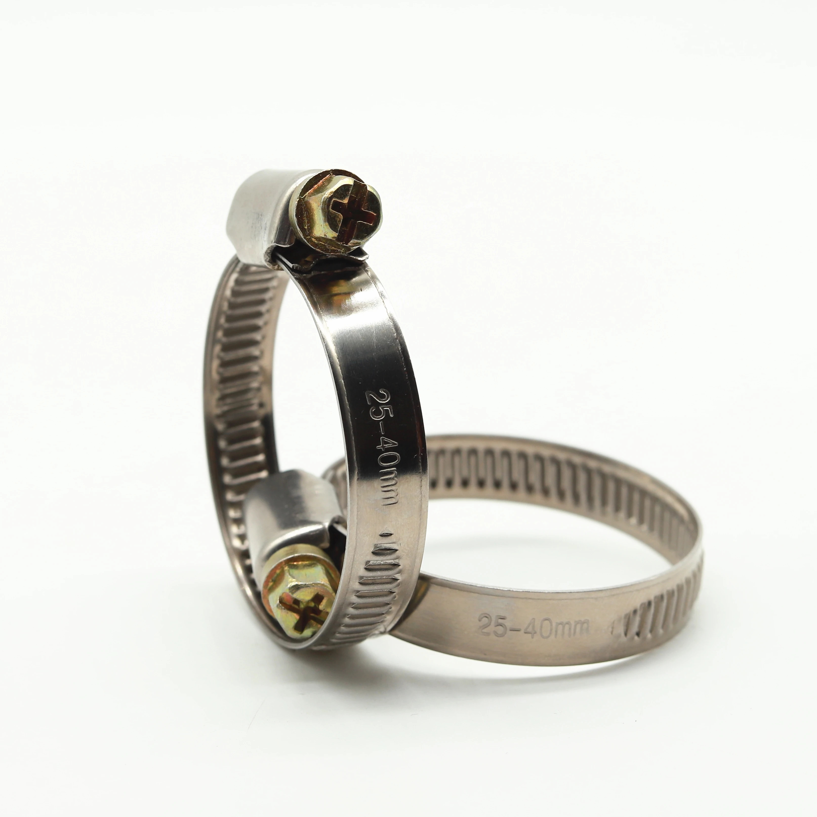 W2 W4 German Type Hose Clamp 201 304 Stainless Steel 9mm Bandwidth Worm Gear Germany Hose Clamps