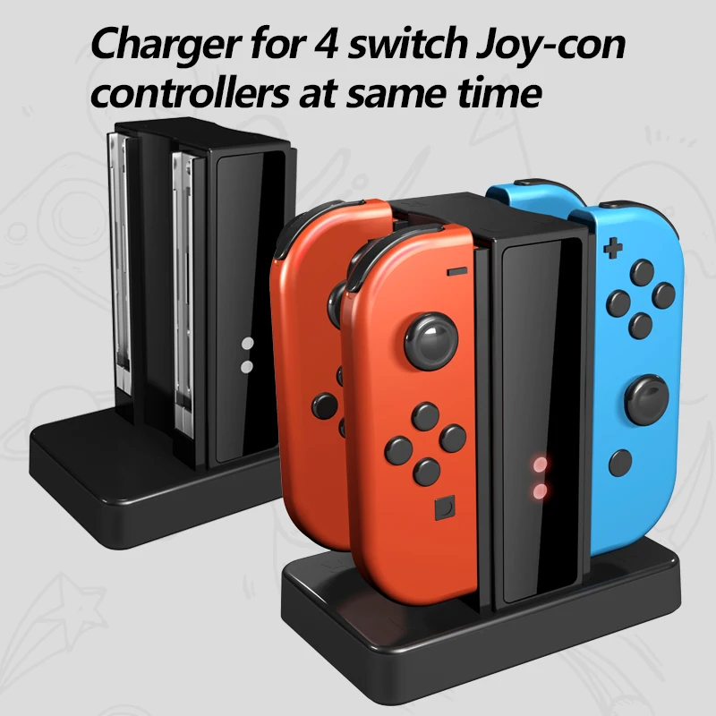 4 in 1 Switch joycon controller charging dock power supply charging station