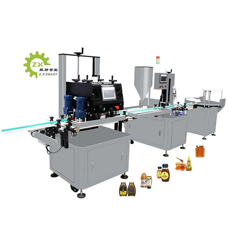 Automatic Bottling And Capping Honey Syrup Washing Filling And Capping Machine Head