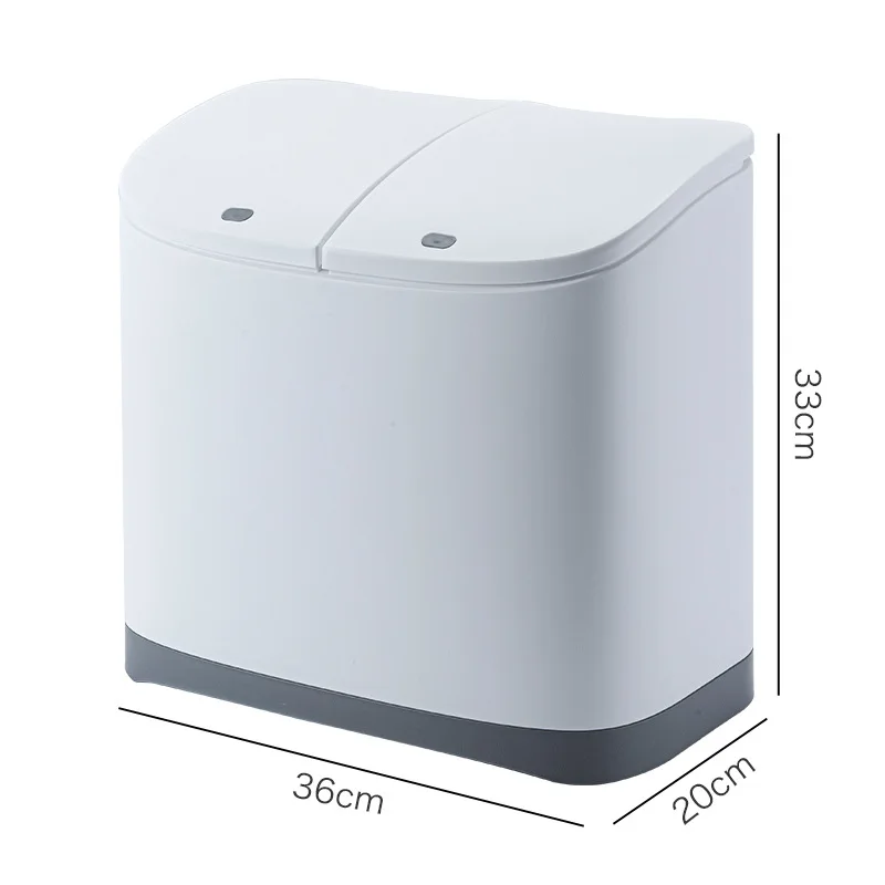 2022 New Arrival Fashion Household Kitchen Magnetic Cover Sorting Trash Can with Foot Operated lid