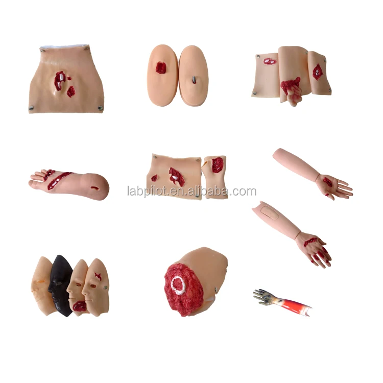 43 Wound Simulators Facial Burn Trauma Model,Trauma Evaluation Model