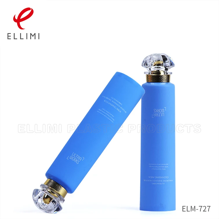 facewash plastic tubes for cosmetic with acrylic cap