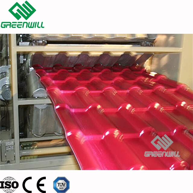 
PMMA/ASA+PVC Glazed Roof Tile Making Machine/Production Line 