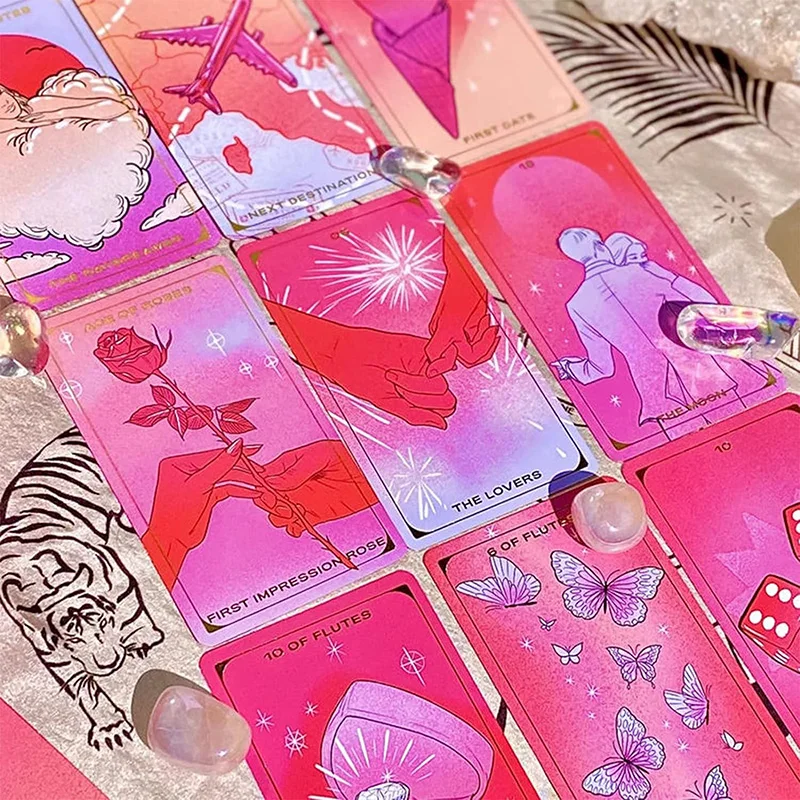 custom print Most Dramatic and Attractive Deck love tarot cards Rose moon case love Rose Tarot tarot cards