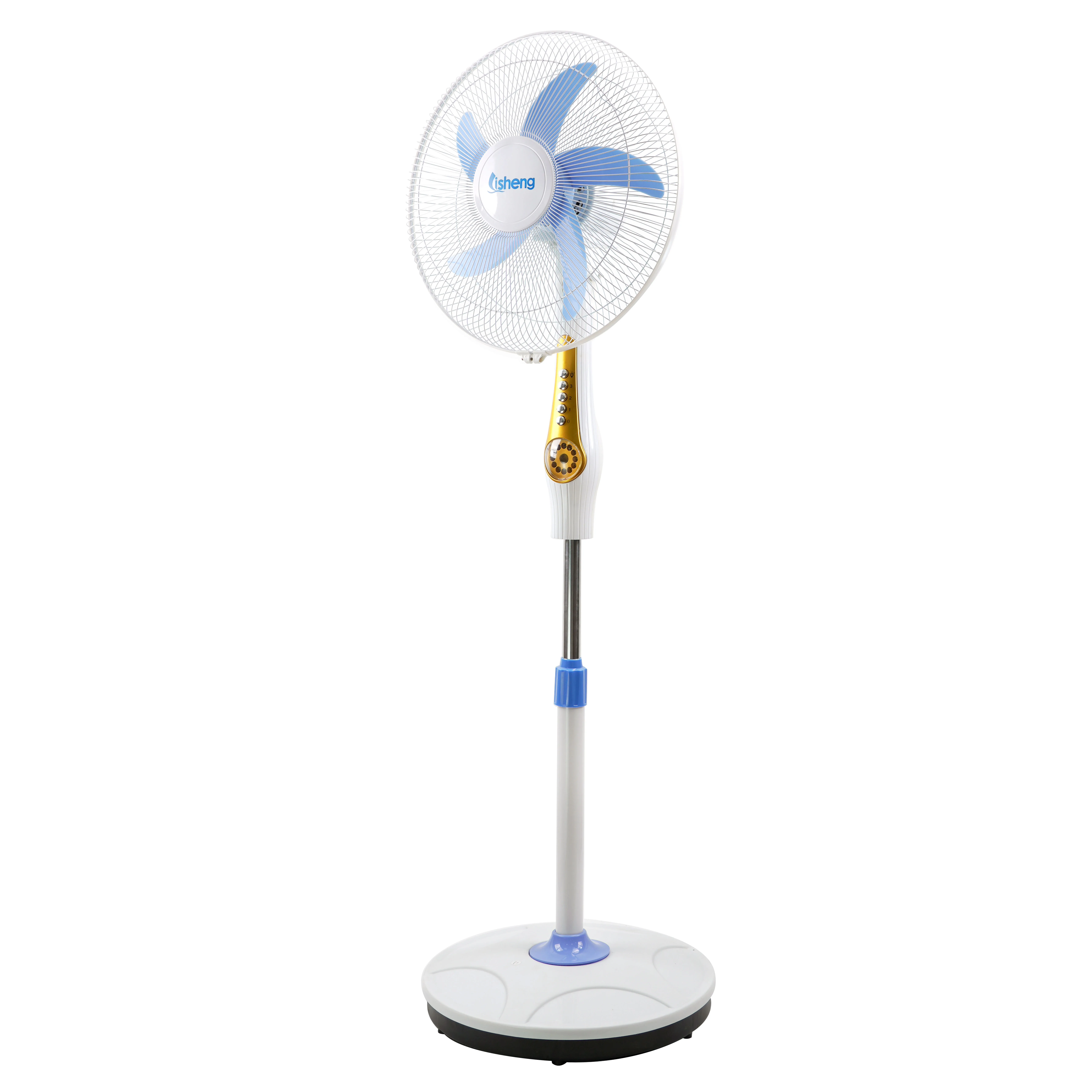Chinese sale wholesale prices solar  rechargeable fan 16 inch rechargeable fan with led light