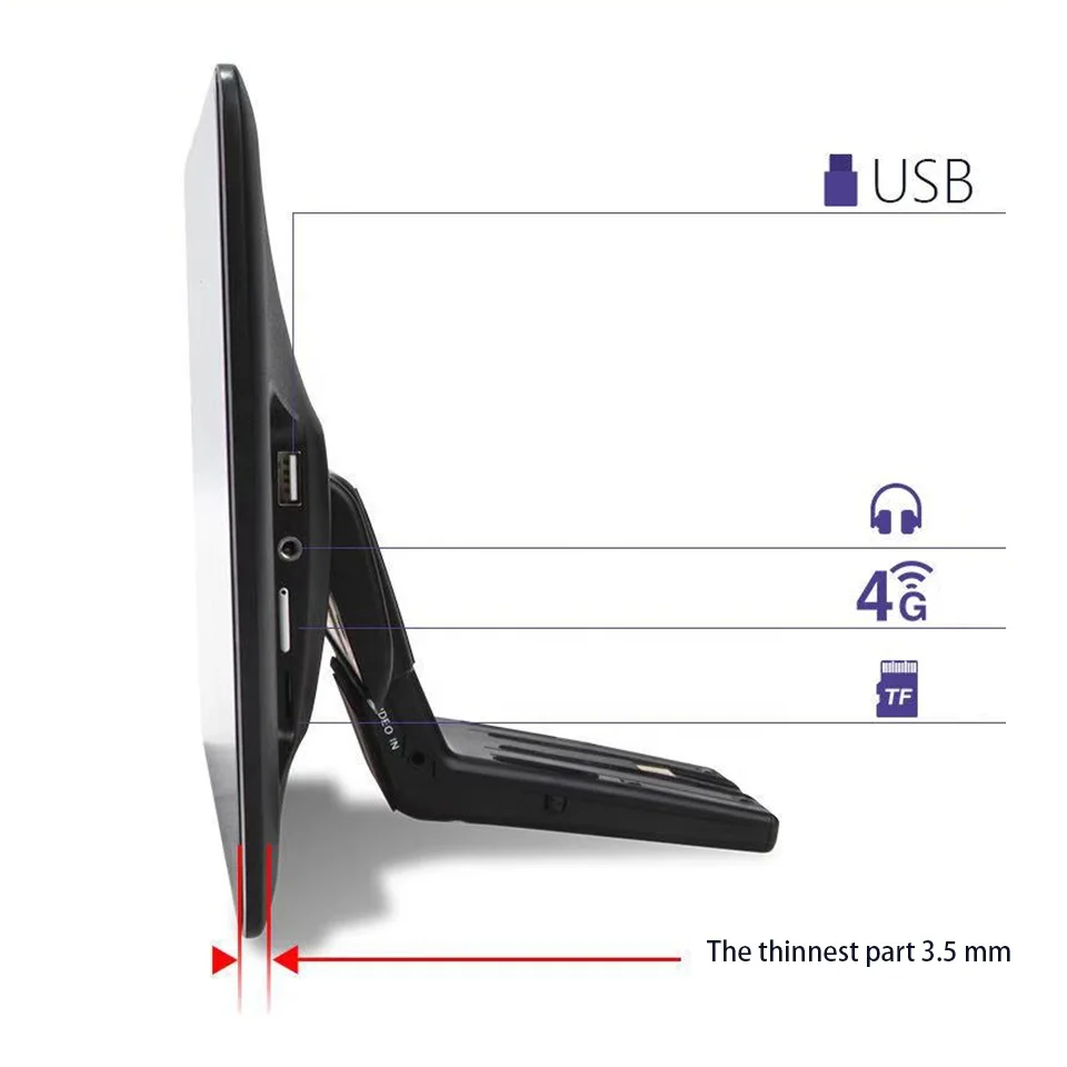 Included Plug-in Device Two Pcs 13.3 Inch Android 11 HD 3+32G Full IPS Touch Screen Headrest Monitor for Mercedes GLC S E V GLS