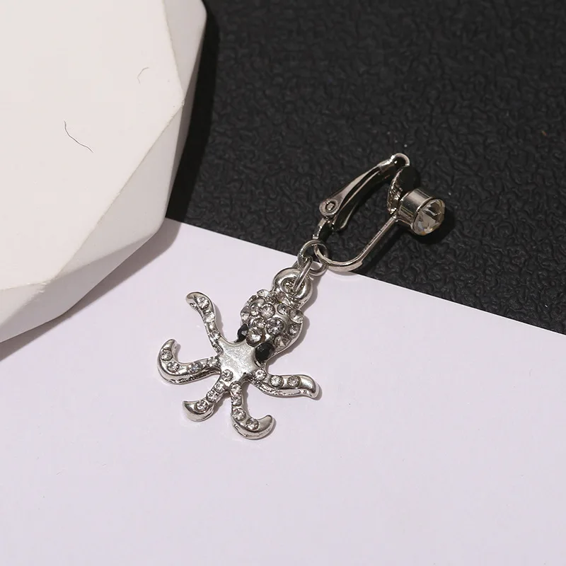 Wholesale Orthodox Religious Style Sexy Bicycle Octopus Rabbit Belly Button Body Jewelry Stainless Steel Diamond Main Navel