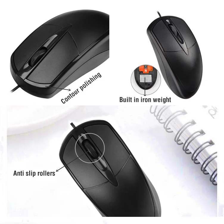 Factory Supply Laptop Desktop Computer Office Business Mouse and keyboard Combo Wired Keyboard and Mouse Set