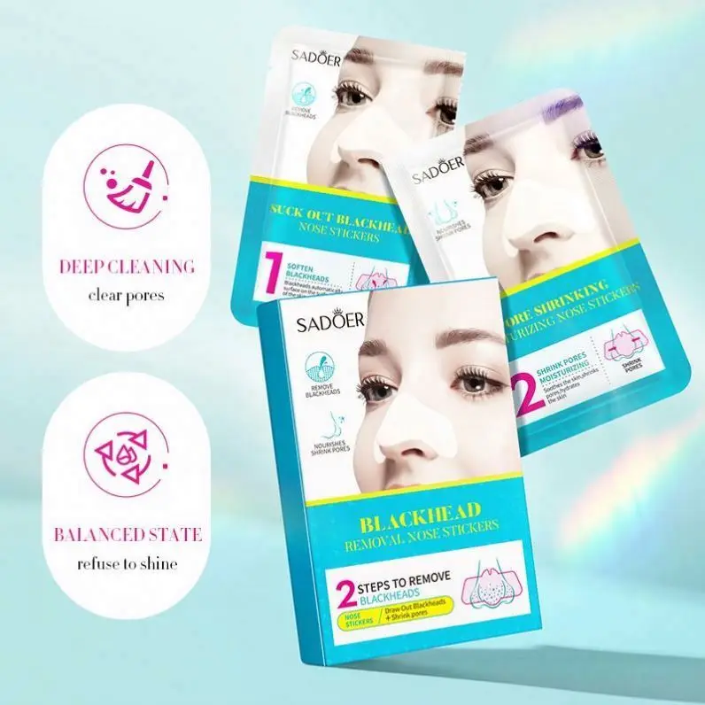Mask Skin Care Products Beauty Hydrating Deep Cleaning Remove Blackheads Anti Acne Nose Patch Double Head Lipstick