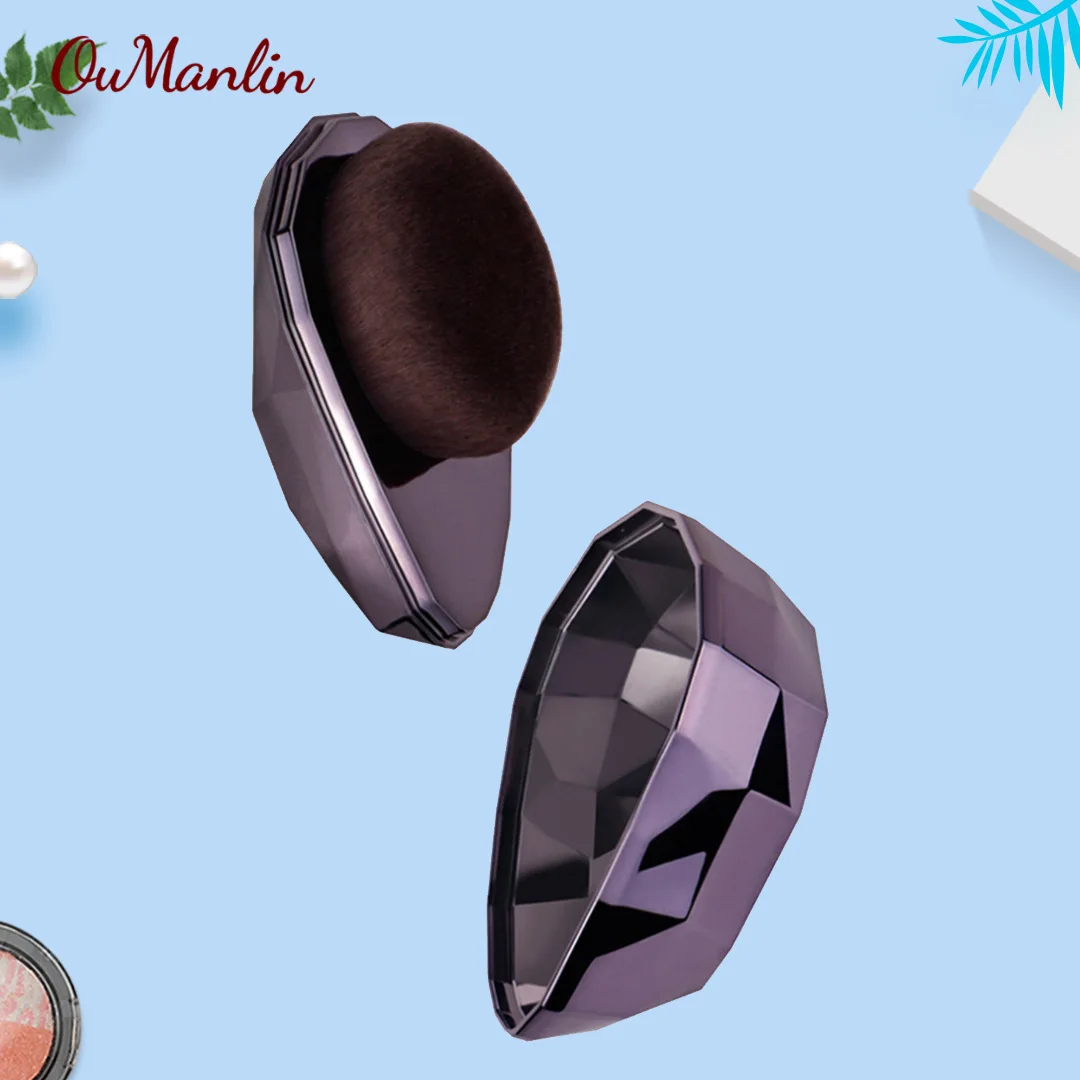 OumanLin Synthetic Hair Brochas De Maquillaje Profesional Dense Seamless Flat Top Liquid Foundation Brush Magic Face Cosme