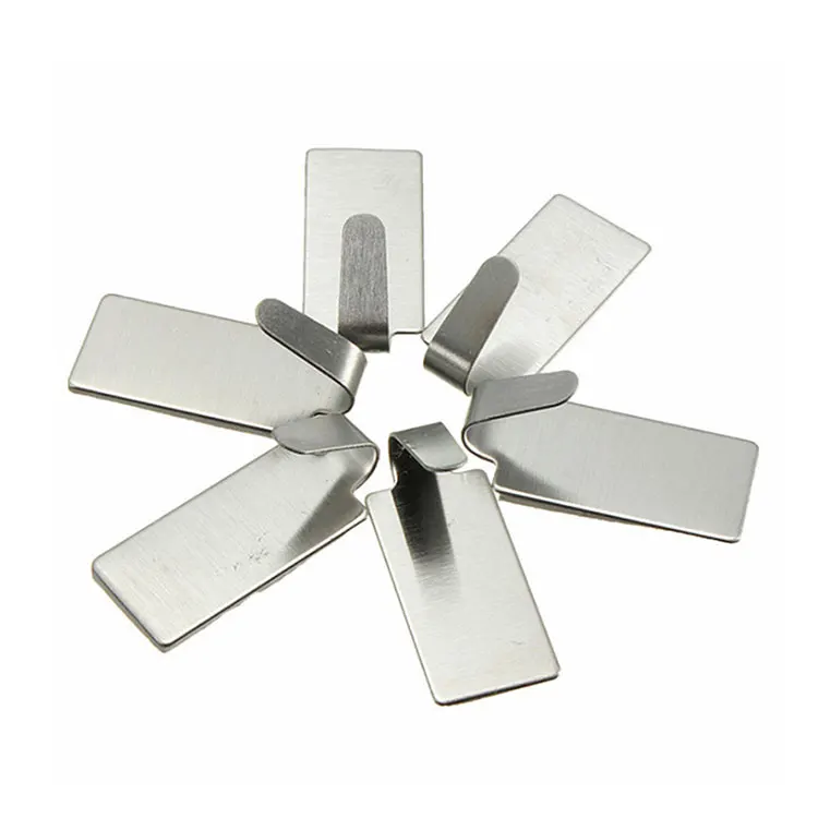 6pcs Self Adhesive Wall Sticky Hooks Strong Stainless steel Door Hook Holder