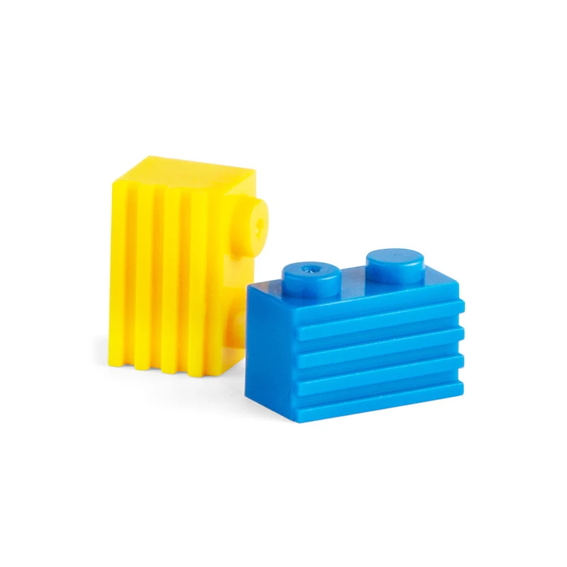 MOC кирпичи совместимые 2877 модифицированные 1x2 с решеткой рифленый профиль небольшие пластиковые аксессуары строительные блоки DIY модель игрушки