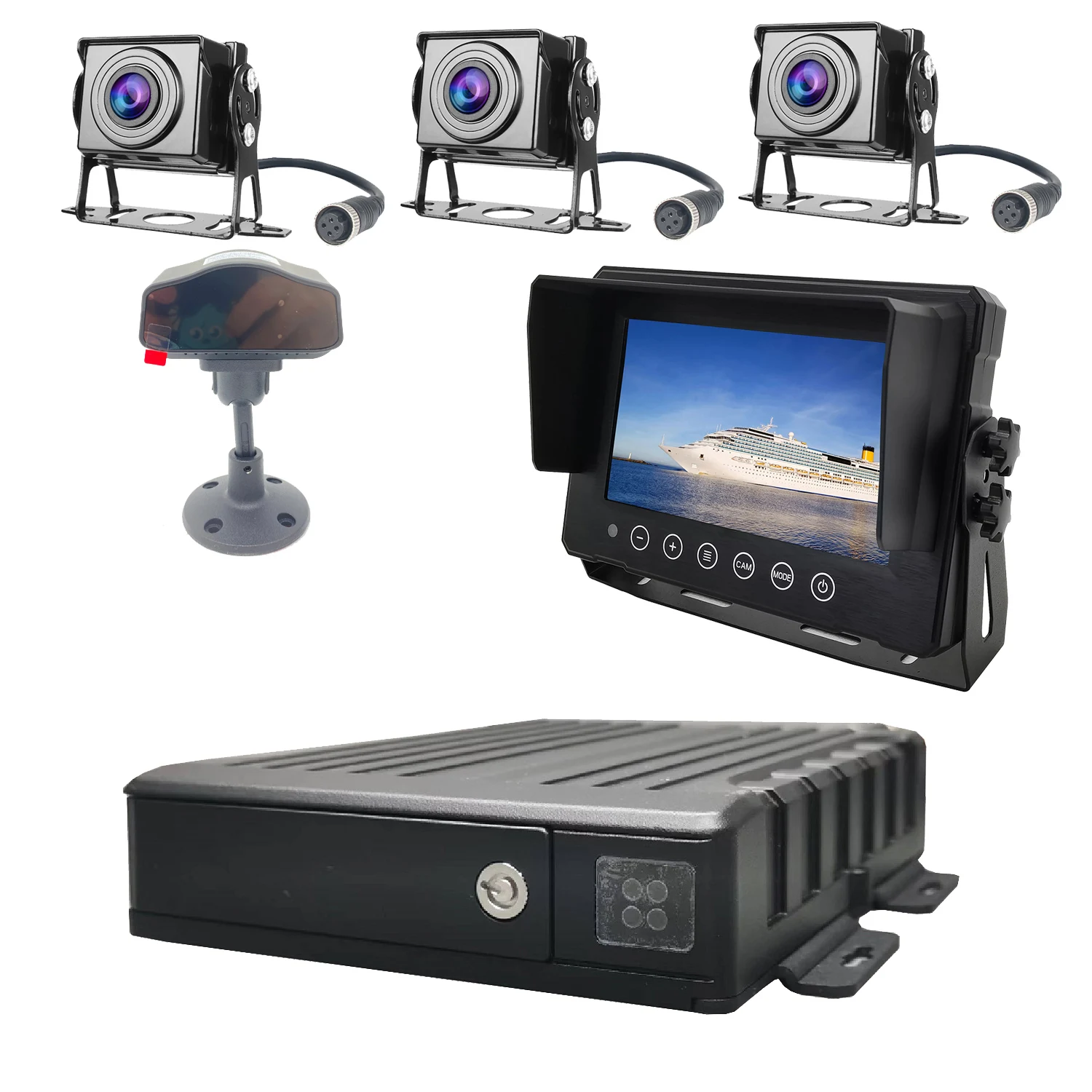 4CH MDVR двойная SD-карта 1080P Автомобильный AI DVR с 4G GPS BDS навигация мобильная электронная видеорегистратор Система мониторинга