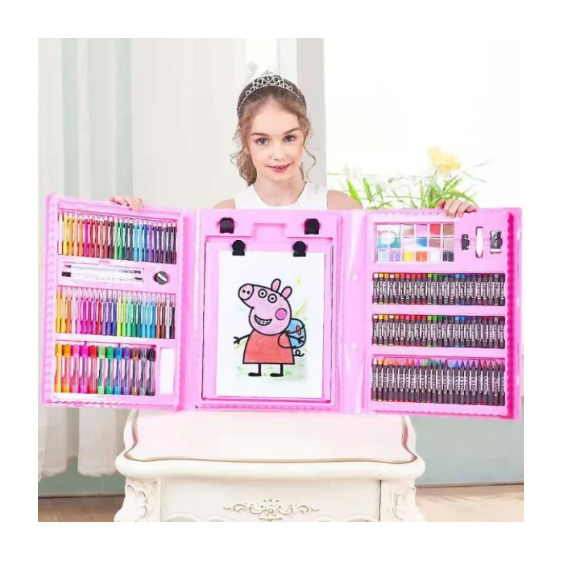 Wholesale 208 pcs coloring set school supplies art drawing set best gift for children popular mega art set