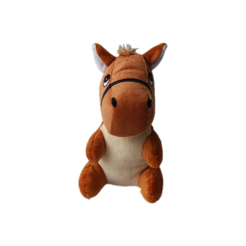 Cheap Wholesale 15cm Brown Horse Plush Stuffed Toys for Crane Machine