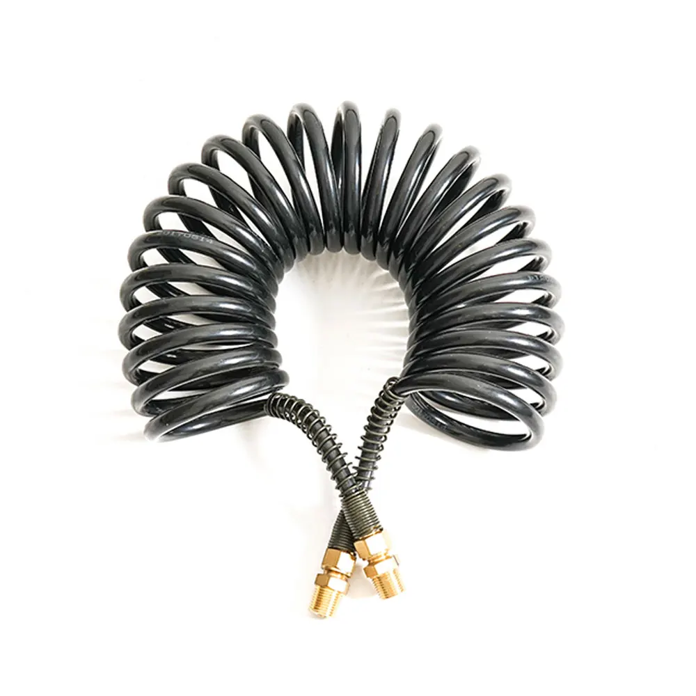 
6.5m Pneumatic Coiled Hose, Good Quality Air Coil for Trailer Brake System, PU Tube for Car Washer accessories 