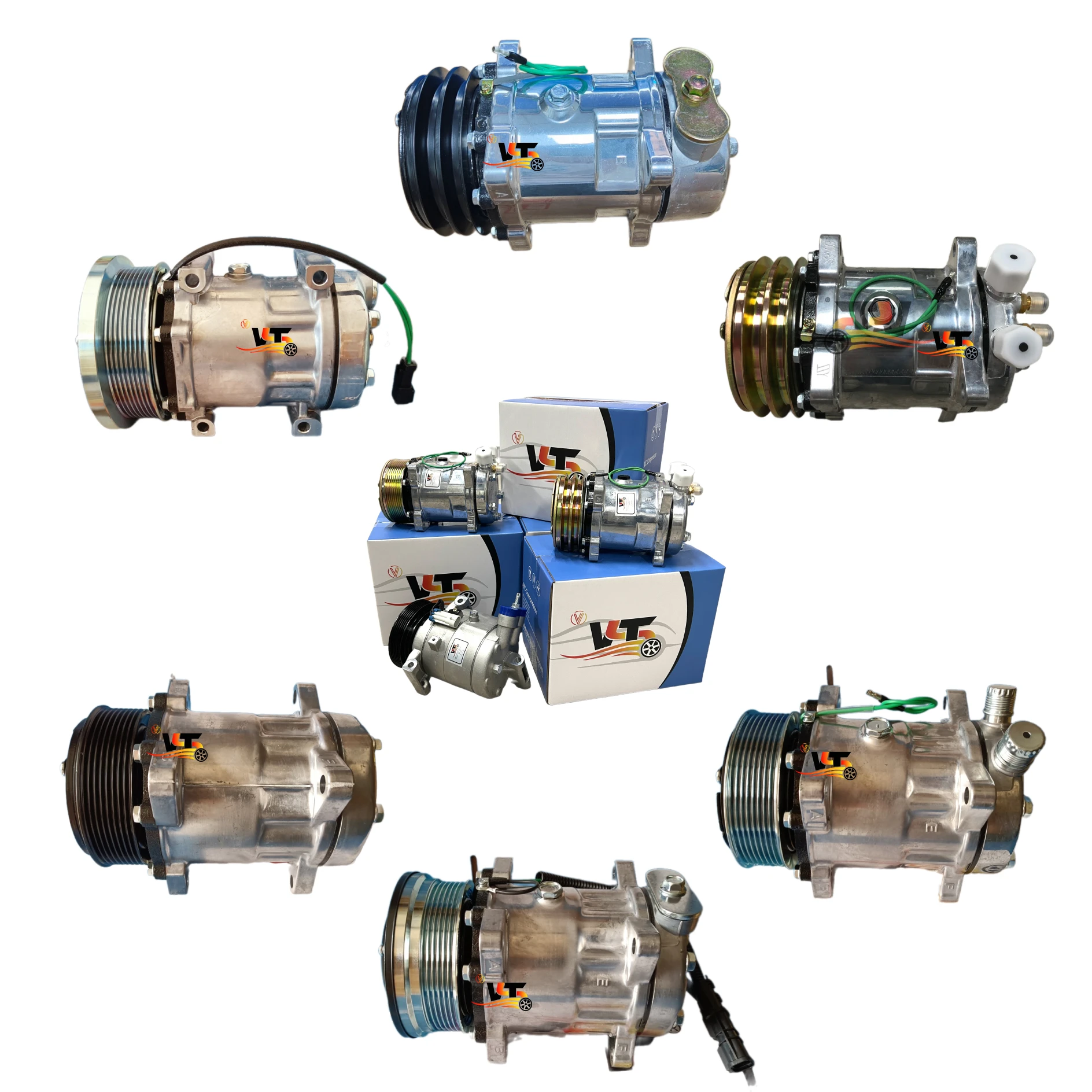 truck air conditioning compressor TKA7H15 SD7H15 SD709 709 ac Compressor For Kobelco /Dodge/VOLVO/Scania  truck  compressor