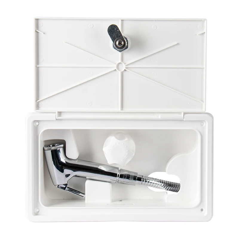 RV Accessories RV Hot Cold Switch Shower Boxes External Shower Box with Lock and keys