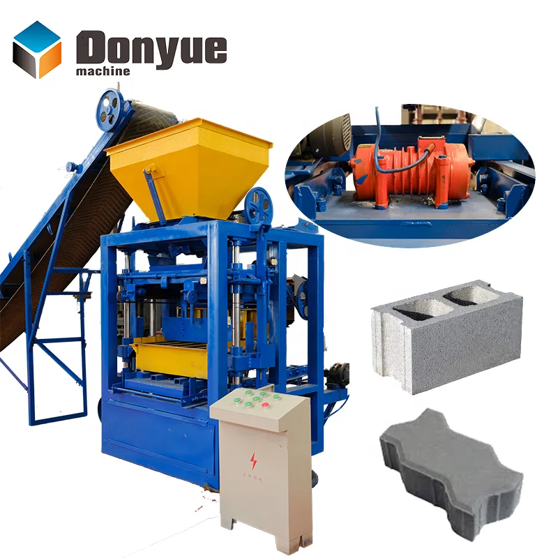 faible niveau sonore QT 4 - 24 Machine semi-automatique de fabrication de briques