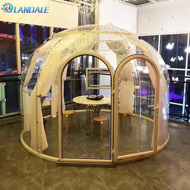 High quality low price polycarbonate Transparent House Yurt prefabricated computer Bubble Dome Resort