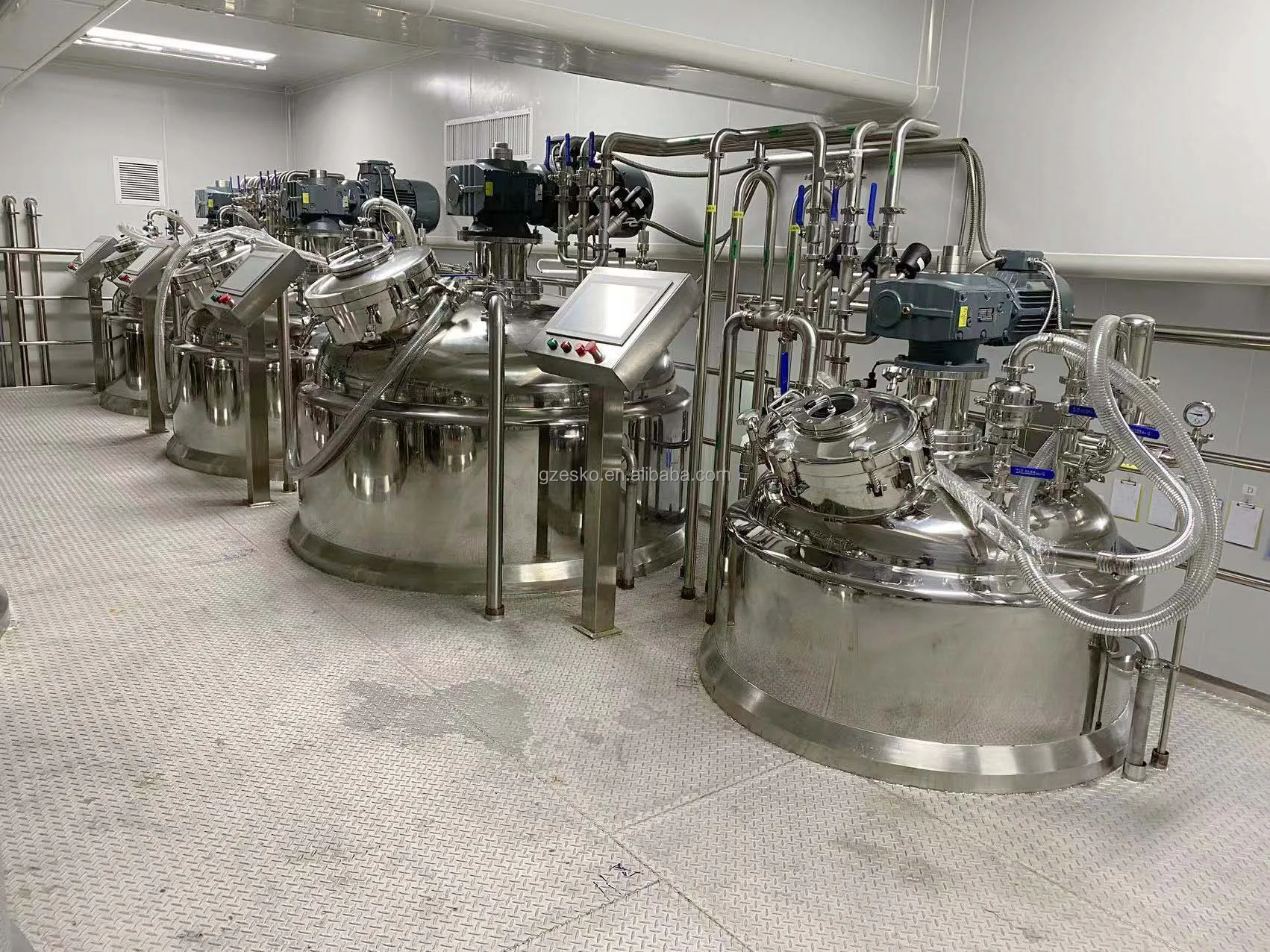 ESKO Mayonnaise Tomato Ketchup Cream Cheese Making Vacuum Emulsifying Machine Emulsifier Cosmetic Lotion Cream Mixer