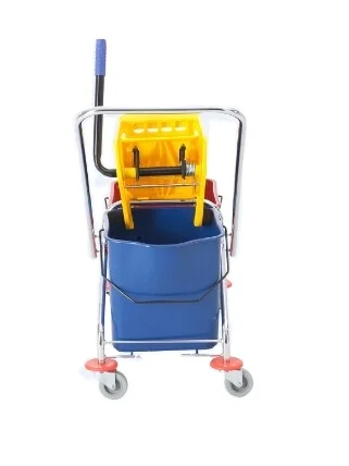 Double bucket mop wringer cleaning trolley household cleaning tool