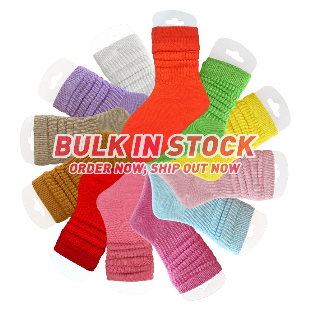 JIANI Wholesale Kids Slouch Socks Cotton Slouch Socks For Children Colorful Slouch Socks