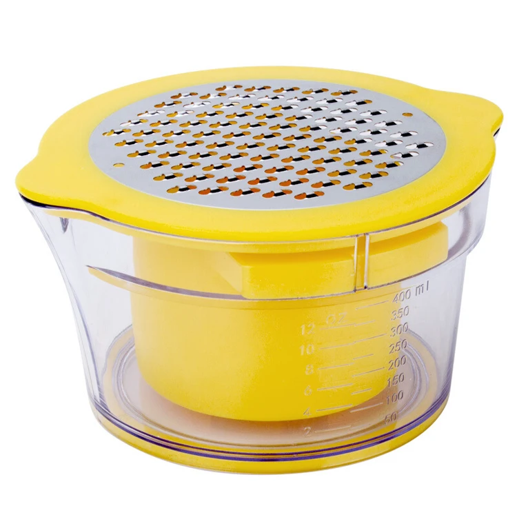 No Electricity No Noise Corn Stripper, 4 in 1 Corn Shucker Tool Corn Holder, with Built-In Measuring Cup Grater