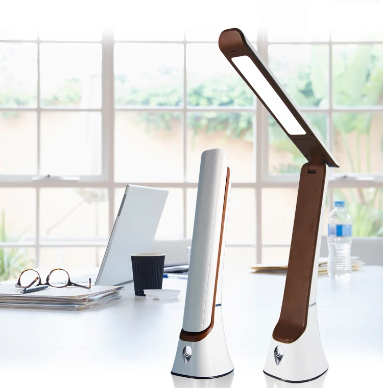 Portable school student  study lights eye protection cordless table lamp rechargeable foldable desk lamp with night light