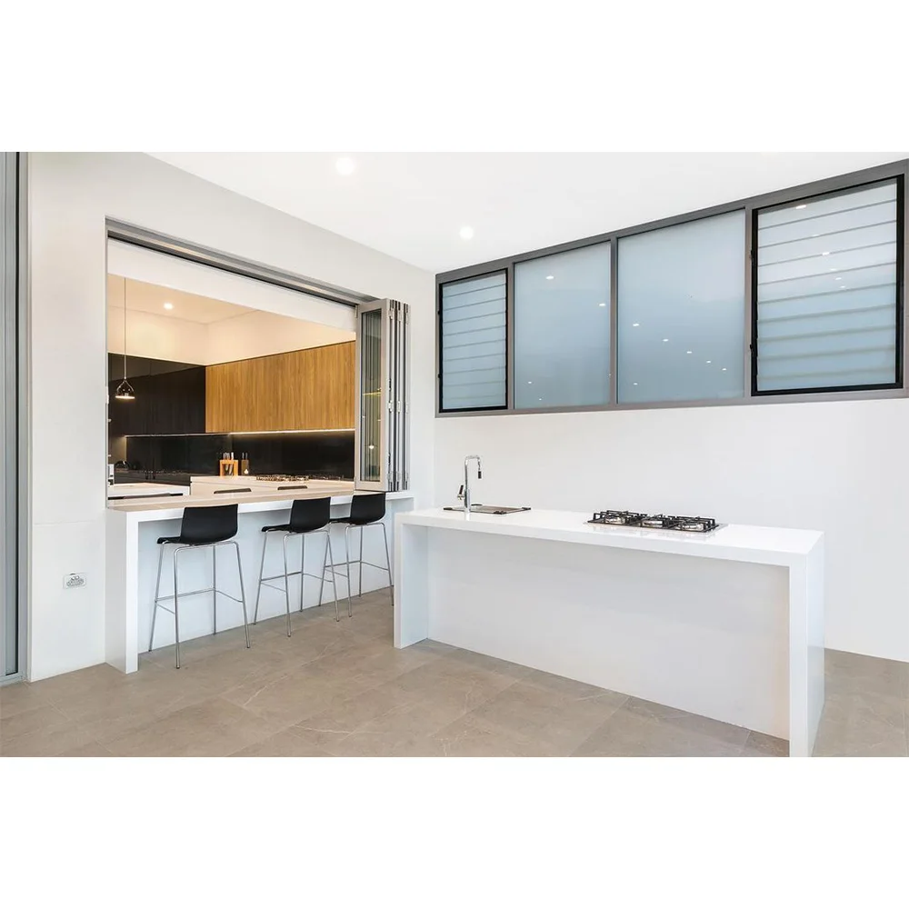 Contemporary Style Wooden Veener Fashionable MFC White Color Kitchen Cabinet
