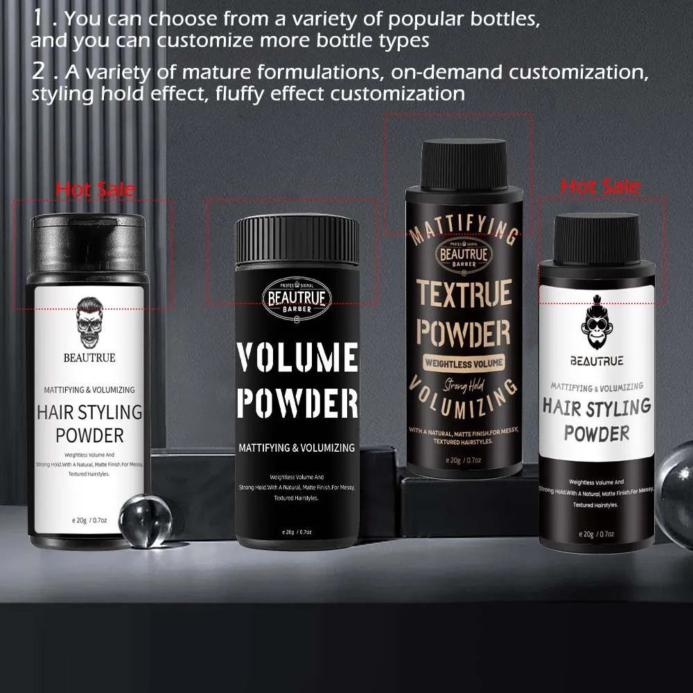 Custom Low Moq Styling Texturizing Fluffy  Hair Volumizing Powder For Men Hair Styling Product