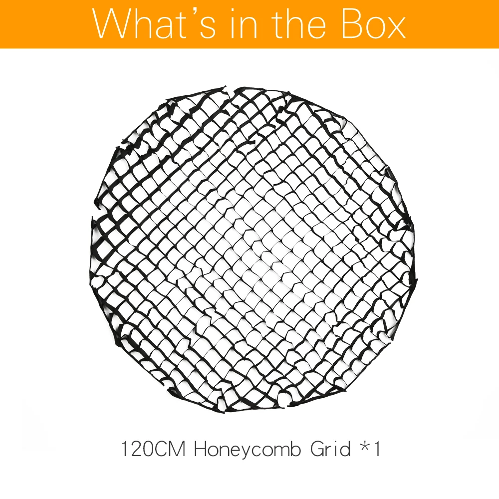 inlighttech Godox 90cm 120cmDeep Parabolic Softbox Honeycomb Grid Suitable for AMBITFUL P90L P90H P120L P120H softbox