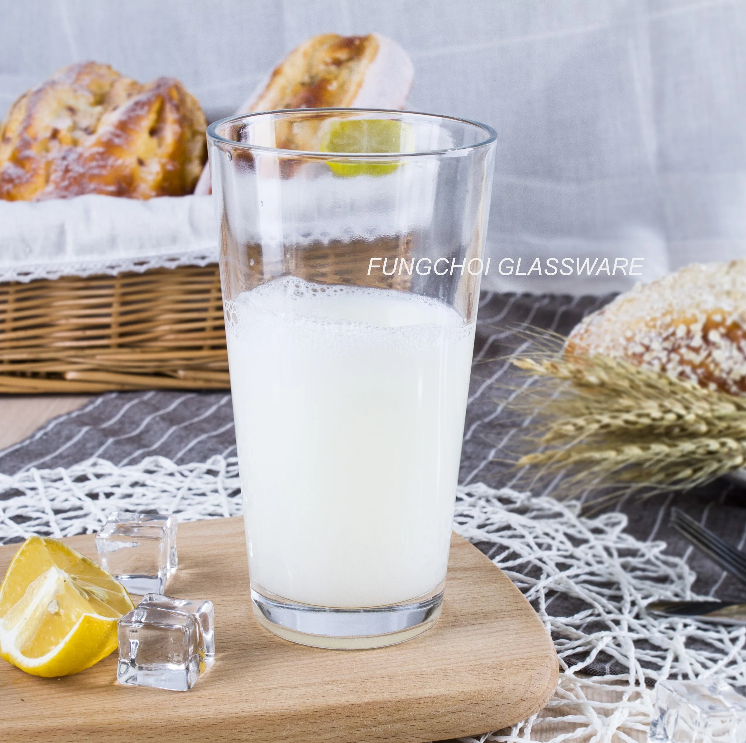 16oz 455ml sublimation wholesale blanks milk water tumbler glass beverage cup glass coffee cup