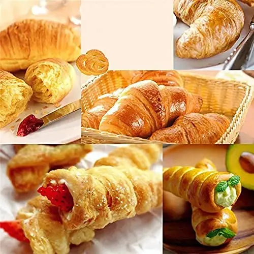 6pcs Spiral Croissants Molds Cream Horn Mould Pastry Mold Cookie Dessert Kitchen Baking Tool for Bread Ice Cream Holder