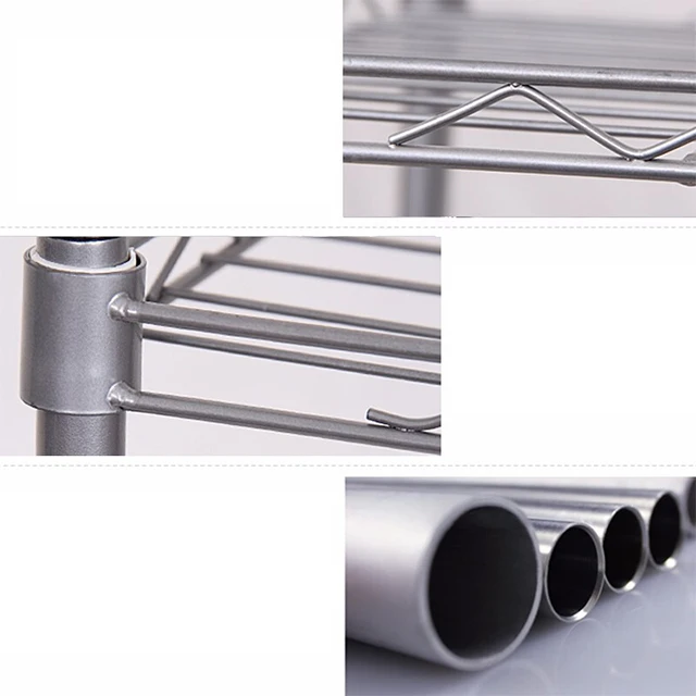 Made from China US Style EUROPE Style wire  Metal Steel Wire Shelving Storage Rack Unit