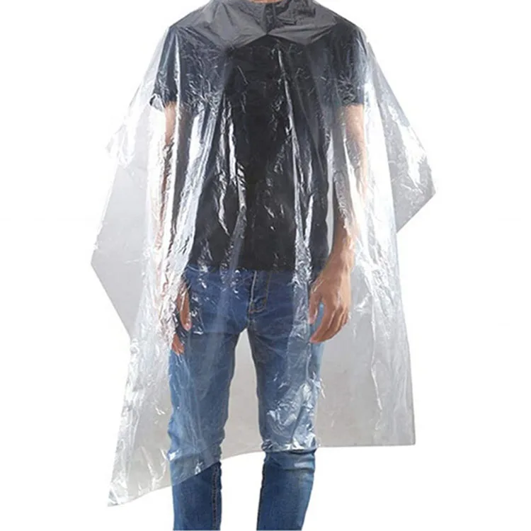 Высококачественные одноразовые водонепроницаемые пластиковые накидки для парикмахерской, фартук для стрижки волос