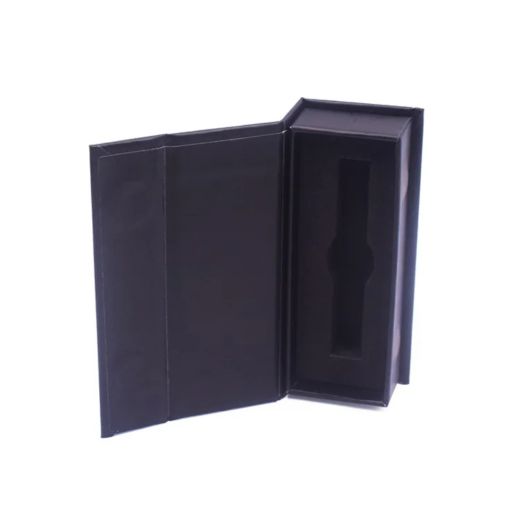 1g empty cart packaging luxury box big chief cartridge packaging black matte rigid cardboard box custom silver foil magnetic box