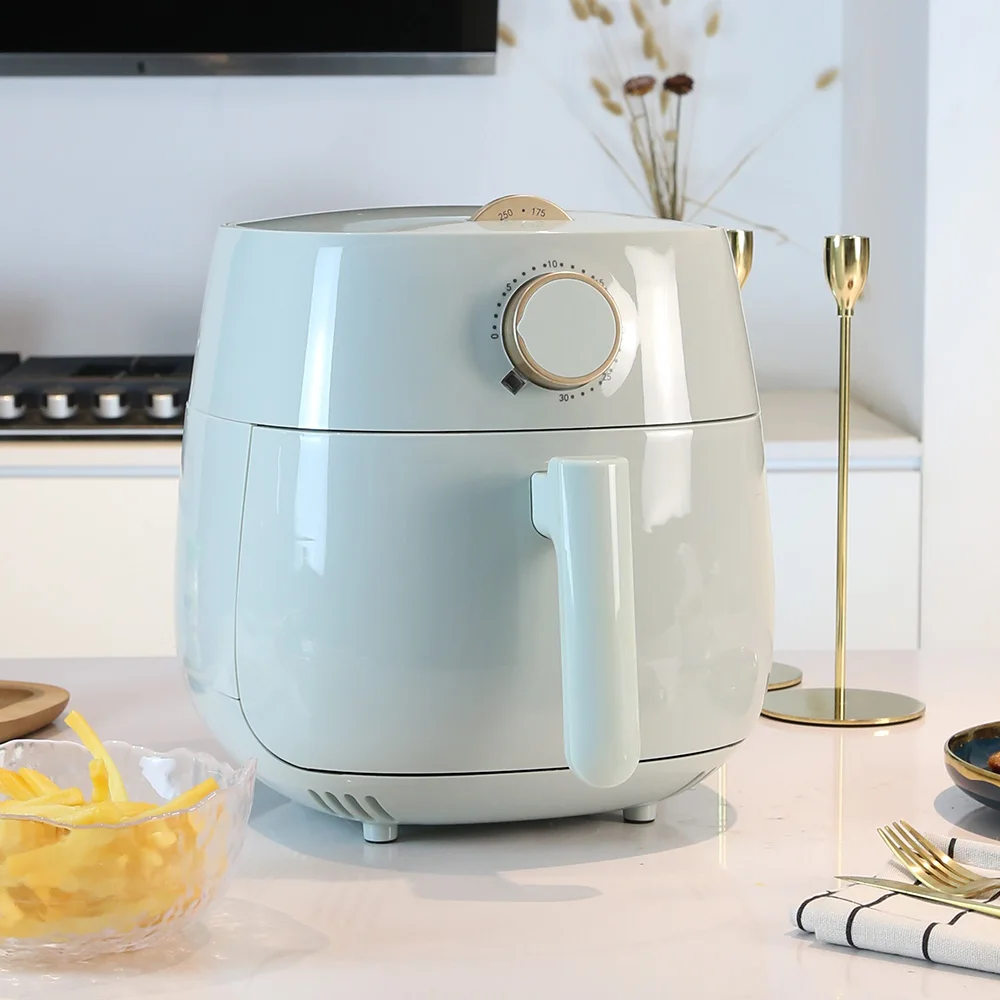 Mint Green Household 4L Good Quality Oil Free Frying Pan Electric Air Fryer