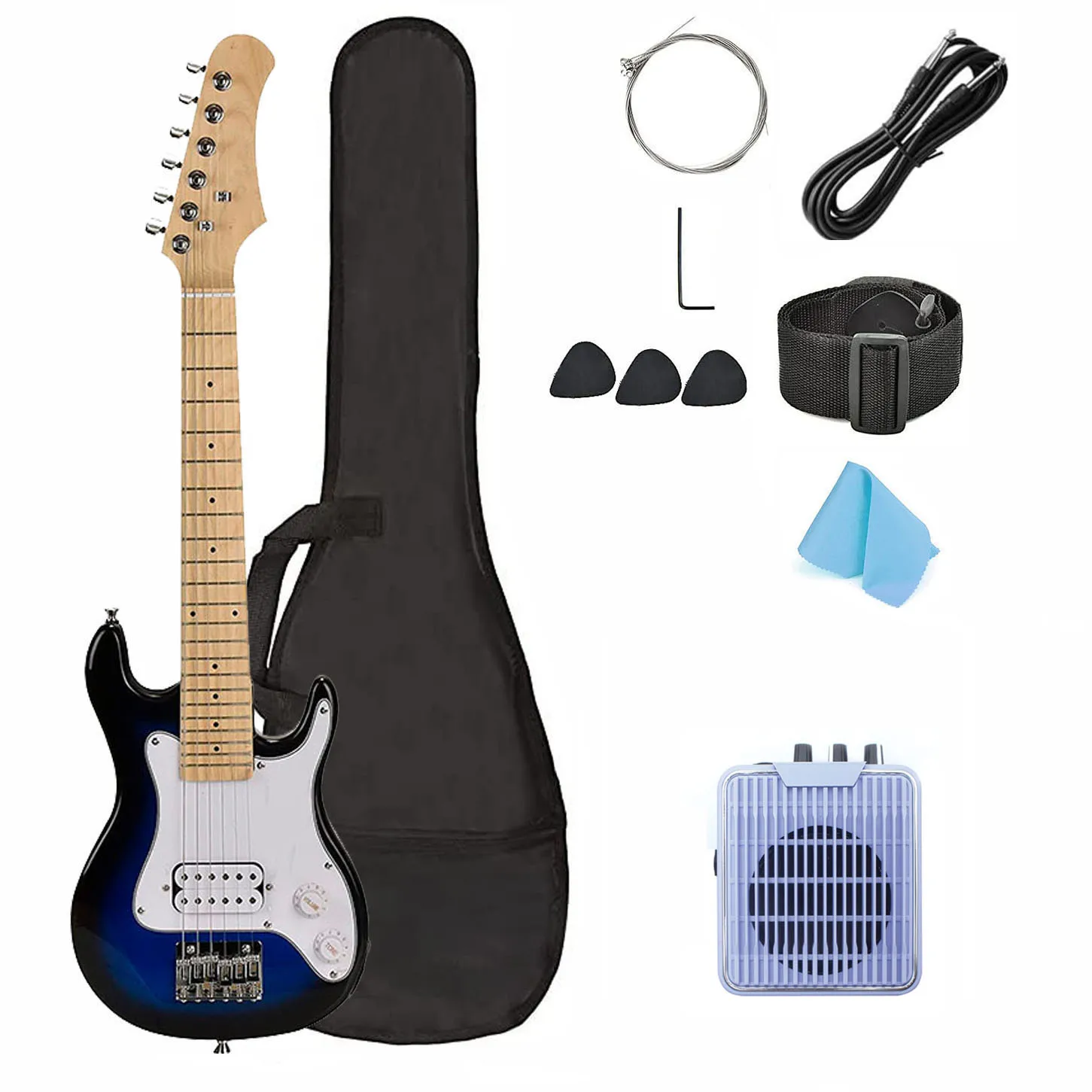 wholesale guitar amplifier kit electric guitar and mini guitar with amplifier rechargeable
