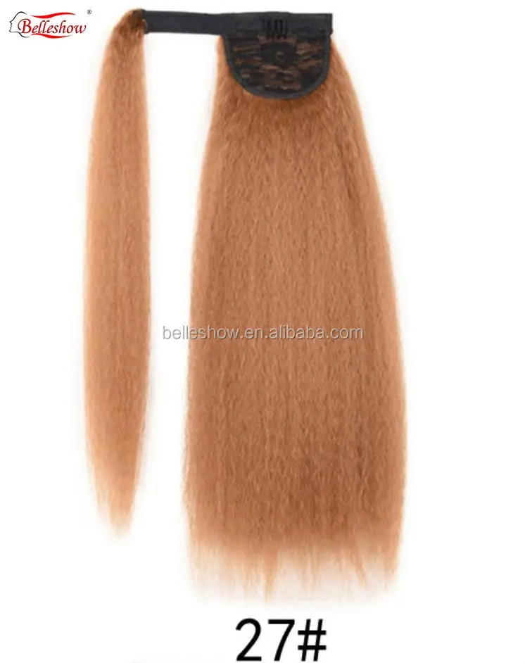 
Belleshow Big Jacques pattern fluffy wig ponytail magic paste long hair wig ponytail long curly magic paste wig ponytail 
