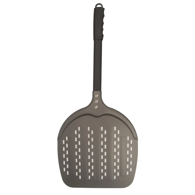 12 inches pizza turning peel set kitchen tools  aluminum hard-anodized pizza shovel perforated pizza spatula paddle