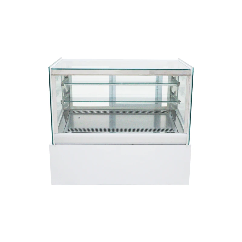 Commercial counter top cake chiller glass door cake chiller display showcase