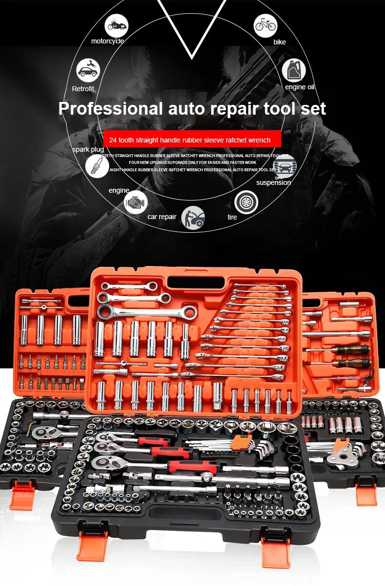 Car Tool Set 32-172PCS Professional Hand Tool box Sleeves ratchet wrench Auto repair tool sets